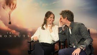 Eddie Redmayne and Felicity Jones on taking to new heights in ‘The Aeronauts’