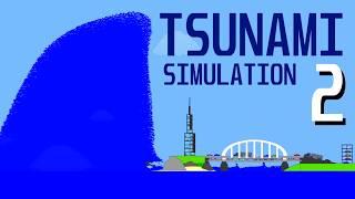 Algodoo  Tsunami Simulation 2