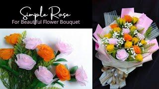 How to Make Nylon Stocking Flower Rose  Simple Rose for Beautiful Flower Bouquet