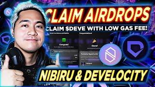 CLAIM YOUR FREE AIRDROPS  Nibiru & Develocity Token Claiming  HOW TO CLAIM $DEVE WITH LOW GAS FEE