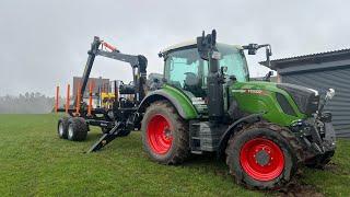 Fendt mit BMF 12 T 2 Pro Rückewagen  BMF 905 Kran