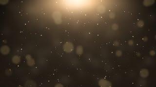 Beautiful Gold Dust Particle Glitter Sparkles and Magic Shiny Bokeh 4K VJ Loop Moving Background