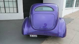 Car Running Walk Around Video #2  1937 Ford Street Rod ‘Purp’