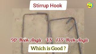 Which Stirrups Hook is Good Difference Between 90° and 135° Angle Hook All About Civil Engineer