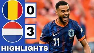 🟠Romania vs Netherlands 0-3 Extended HIGHLIGHTS  EURO 2024 Round of 16