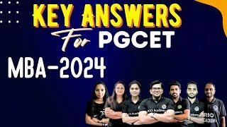 PGCET MBA 2024  KEY Answers 