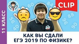 Как вы сдали ЕГЭ 2019 по физике? Сколько баллов? опрос  Физика с F