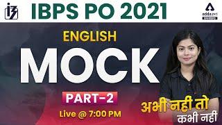 IBPS PO 2021  English  Mock Paper #2