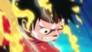 Luffy uses Gomu Gomu no Red Hawk vs Hody Jones - One Piece Episode 565 720p HD