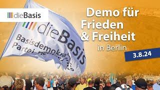 Pack dieBasis-Fahne ein  Großdemonstration am 03. August in Berlin  dieBasis 2024