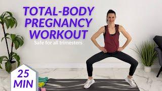 Total Body Pregnancy Workout  Tabata HIIT Workout  Low Impact Pregnancy Exercise