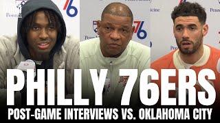 Tyrese Maxey Doc Rivers & Georges Niang React to OKC Thunder Impressions Loss vs. Oklahoma City