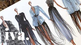 PRADA Fashion Illustration UNDER 5 MIN? - Real Time Illustrating  l  Studio Iva