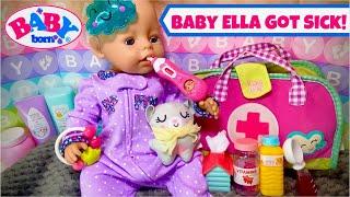 Baby Born Ella Morning Routine Breakfast Playtime + Helping Sick Baby Feel Better