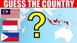 Guess The Asian Countries On The Map  Geography Quiz Challenge