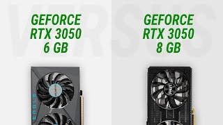 GeForce RTX 3050 6GB vs RTX 3050 8GB Test in 7 games at 1080p