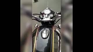 Riding Bullet in traffic. Royal Enfield Chrome Black. Song Cash Machine - Anno Domini Beats