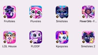 Fun Pet Care Games - Fruitsies Fluvsies Smolsies Power Girls LOL Surprise House FLOOF Kpopsies