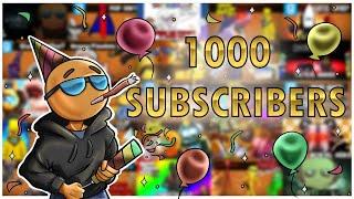 1000 Subscribers Thank You