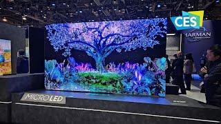 Samsung New MicroLED TVs and Transparent Displays from CES 2024