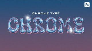 3D Chrome text effect for beginners  Adobe Photoshop Tutorial