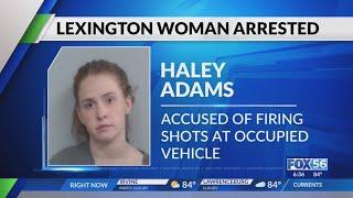 Lexington woman charged after firing multiple shots at occupied vehicle twice
