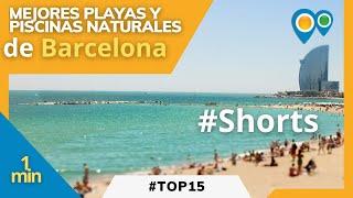 Playas y Piscinas Naturales de Barcelona en 1 minuto #shorts