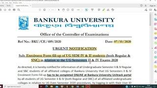 Hoh to do UG Semester Enrolment Form fillup in UNITRACK PORTAL   SEMESTER II&IV FORM FILLUP