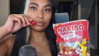 ASMR Eating Haribo Target Special Edition Gummies  Chewy Mouth Sounds