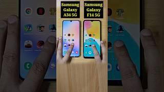 Samsung Galaxy A34 5G vs Samsung Galaxy F14 5G Speed Test Comparison 