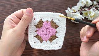 Very easy and beautiful crochet motif model  easy crochet stitch