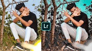 Lightroom aqua and black effect photo editing tutorial in mobilePreset download free