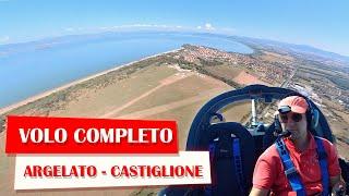 Volo completo da Argelato a Castiglione del lago con telemetria e comunicazioni radio