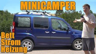 Einfacher Mini Camper Selbstausbau   Fiat Doblo Van Roomtour