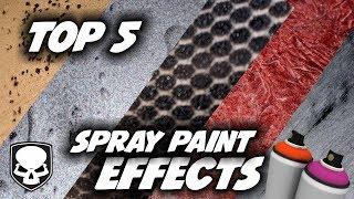 Top 5 Spray Paint Effects - super easy tricks #spraypaint