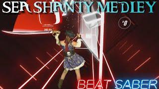 Sea Shanty Medley in Beat Saber Expert+ SS Rank  First Attempt  Mixed Reality