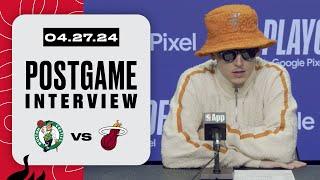 Tyler Herro Postgame Interview  Boston Celtics vs. Miami HEAT  April 27 2024