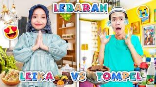 LEIKA DAN TOMPEL MERAYAKAN HARI LEBARAN  LEIKA BERUNTUNG VS TOMPEL KENA SIAL