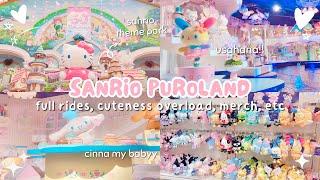 japan vlog ️ going to sanrio puroland - hello kitty’s theme park full rides merch etc 