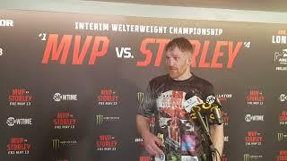 Andrew Fisher  Bellator London  post fight interview