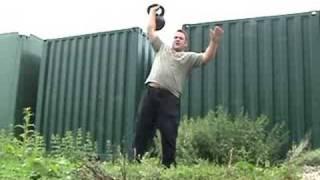 60kg Kettlebell Flip and Press