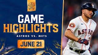 Mets vs. Astros Game Highlights 62123  MLB Highlights