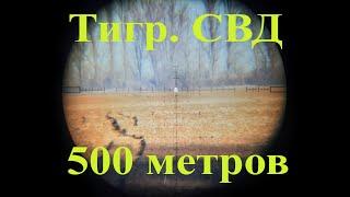 Стрельба на 500 метров Карабин Тигр 762х54. СВД.