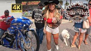 83rd Daytona Beach Bike Week 2024  Main Street Day 1 Action 4K