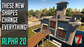 Do you know how to build in Alpha 20 with the new 1300+ blocks?  Wardens Shield  7 Days to Die