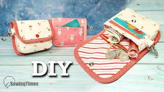 DIY CUTE SNAP POUCH  Sewing Tutorial for a Mini Wallet Purse