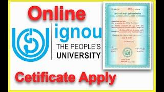 Online Ignou Certificate Apply