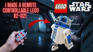 I made a remote controllable Lego R2-D2