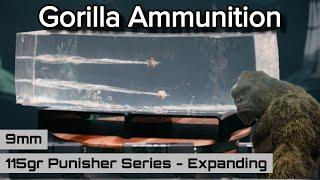 Gorilla Ammunition 9mm 115gr Punisher Series - Expanding