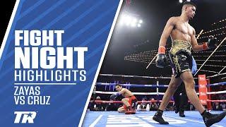 Xander Zayas Scores 1 Knockdown Cruises to Win over Cruz  FIGHT HIGHLIGHTS